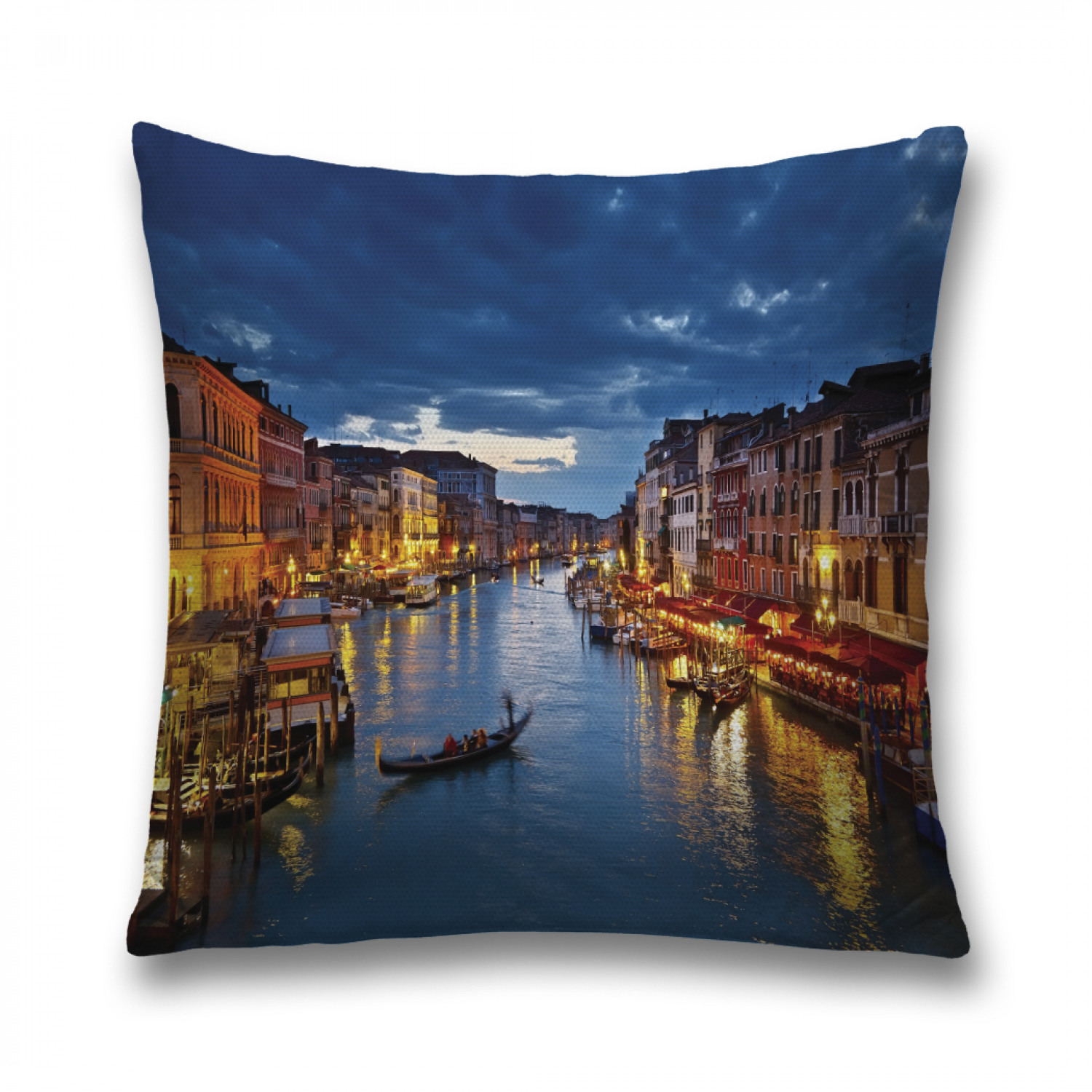 

Наволочка декоративная JoyArty "Освещенная река" на молнии, 45x45 см, Синий, Освещенная река