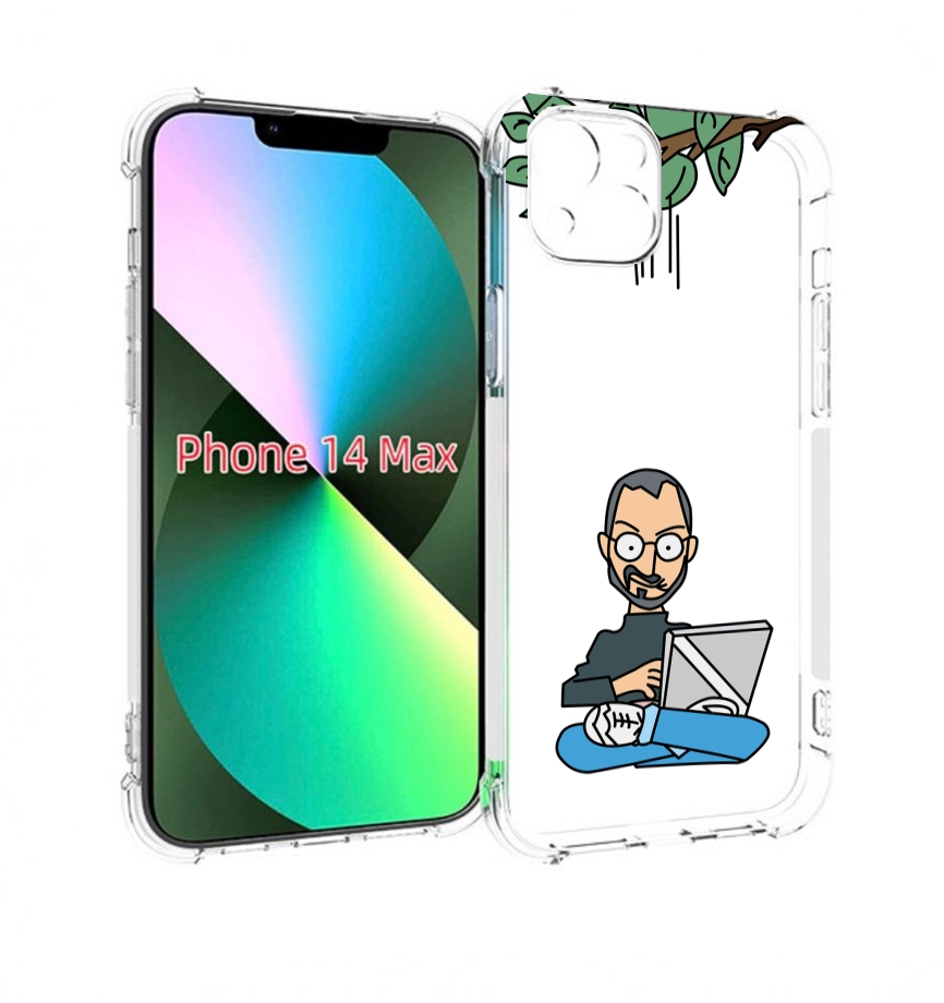 

Чехол MyPads программист для iPhone 14 Plus (6.7), Прозрачный, Tocco