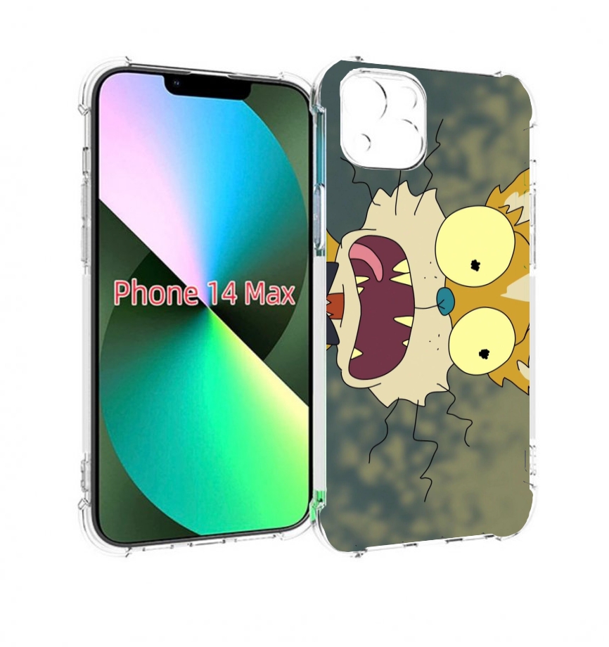 

Чехол MyPads пугливый кот для iPhone 14 Plus (6.7), Прозрачный, Tocco