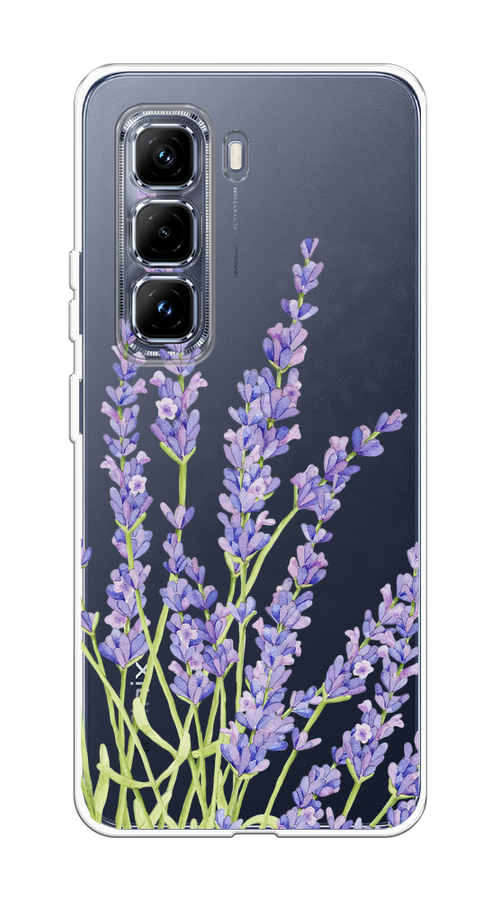 

Чехол на Infinix Hot 50 Pro Plus "Лавандовые стебли", Фиолетовый;зеленый, 3107050-1