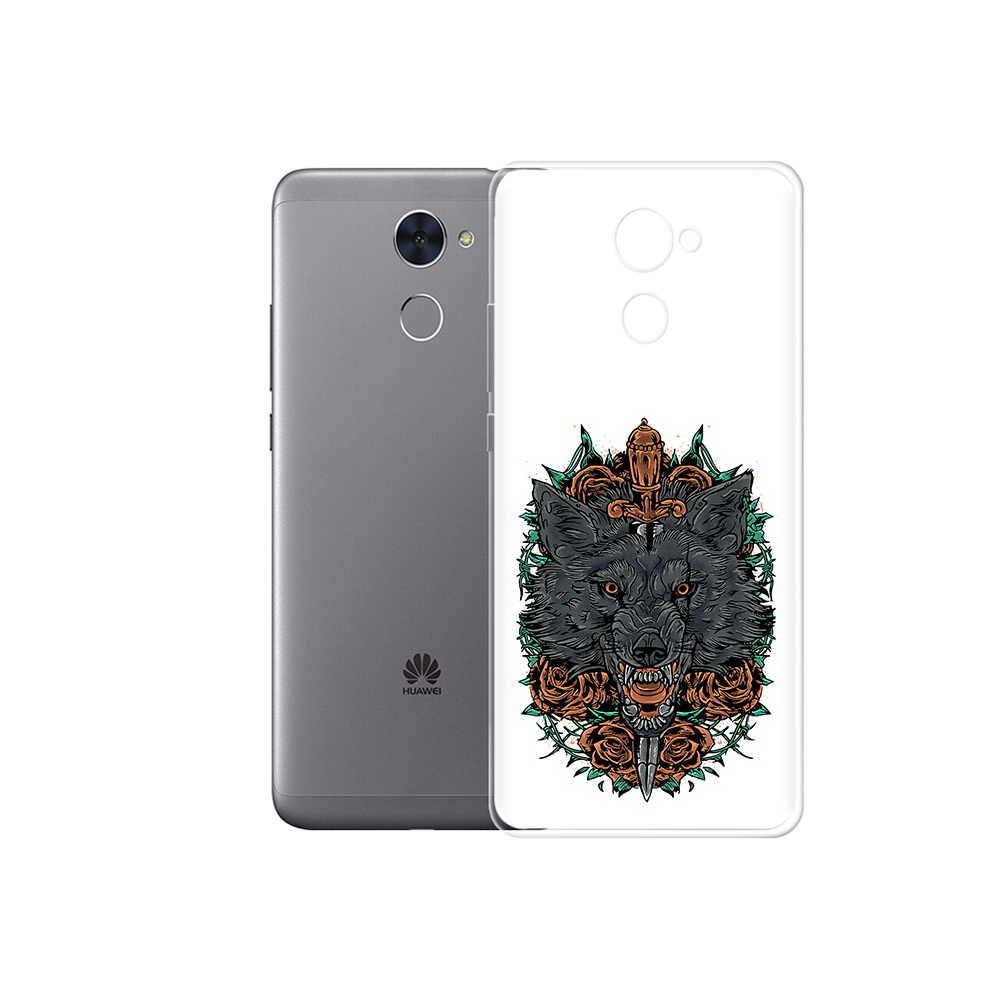 Чехол MyPads Tocco для Huawei Enjoy 7 Plus красивый злой волк (PT74186.70.409)