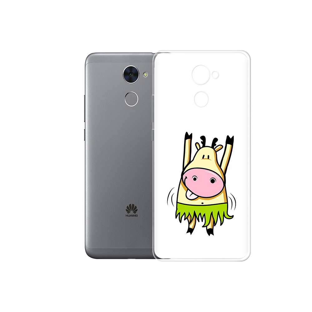 

Чехол MyPads Tocco для Huawei Enjoy 7 Plus Веселая корова (PT74186.70.42), Прозрачный, Tocco