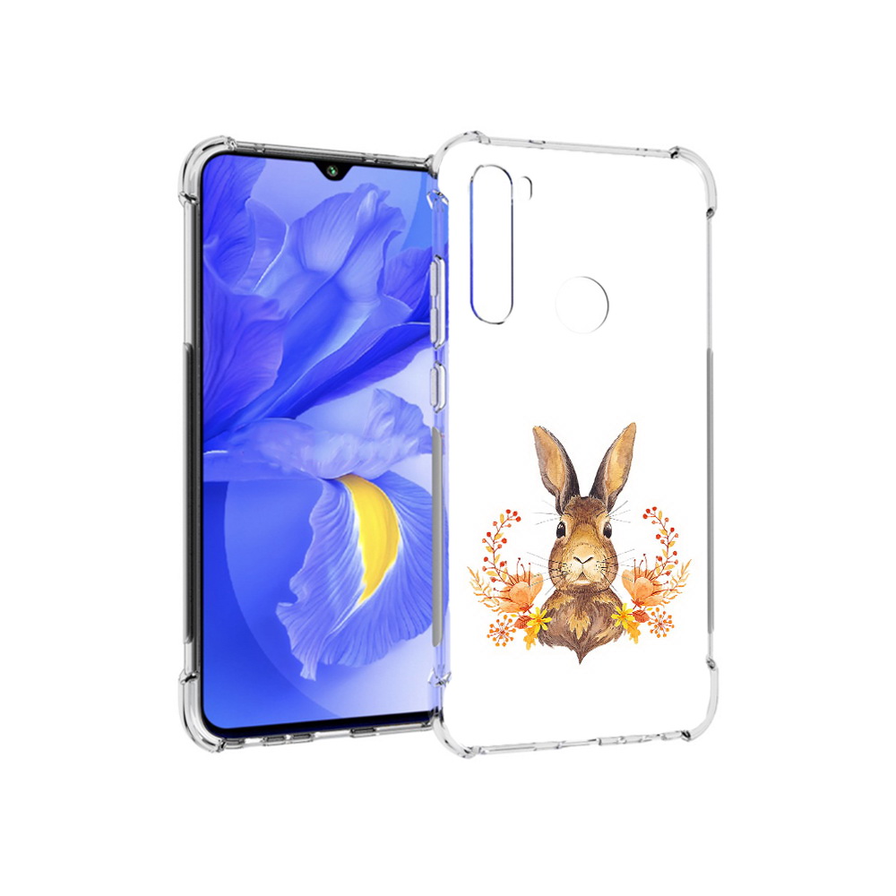 

Чехол MyPads Tocco для Xiaomi Redmi Note 8T зайка в цветах (PT140720.278.349), Прозрачный, Tocco