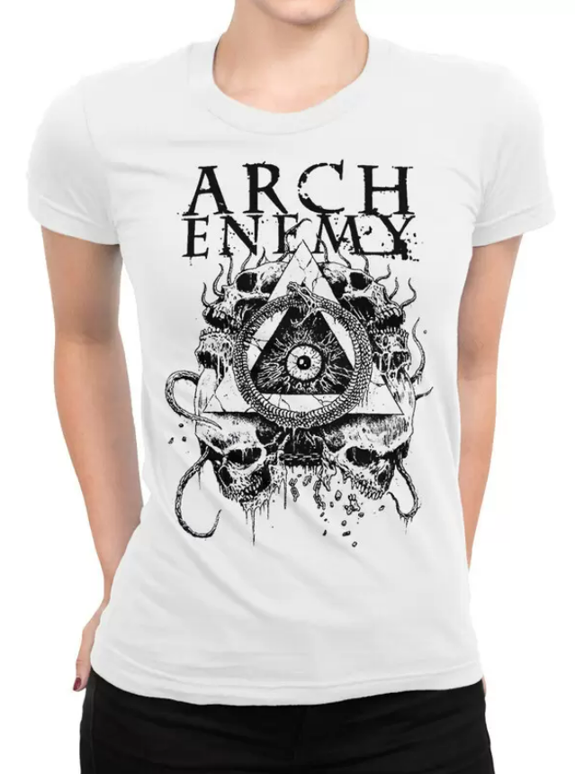 

Футболка женская Design Heroes Arch Enemy белая XL, Белый, Arch Enemy