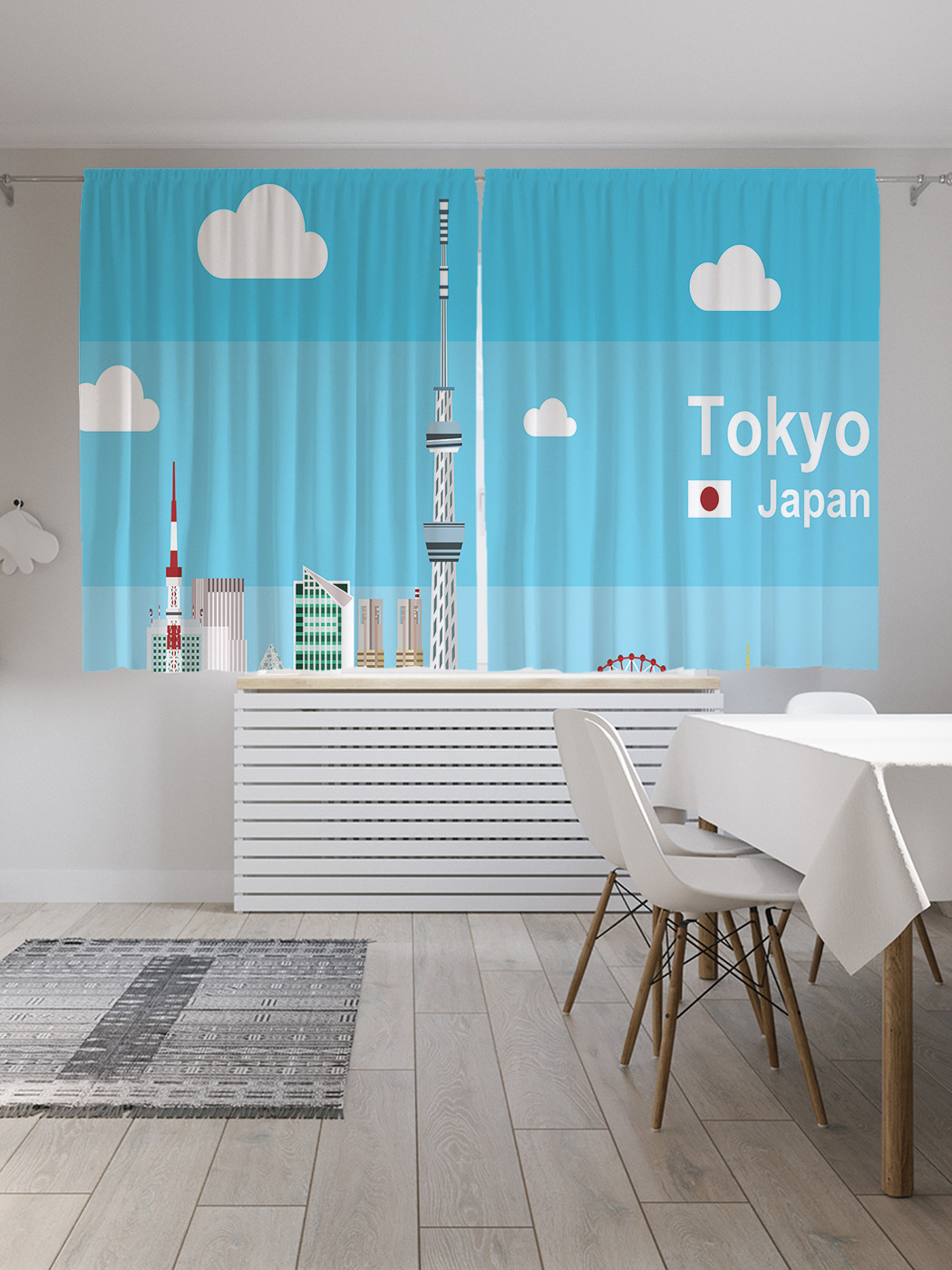 

Шторы JoyArty с фотопечатью "Префектура Токио" из сатена, 290х180 см, Префектура Токио