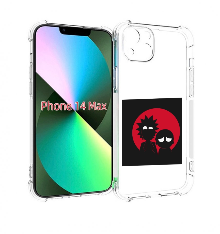 

Чехол MyPads рик и морти в тени для iPhone 14 Plus (6.7), Прозрачный, Tocco