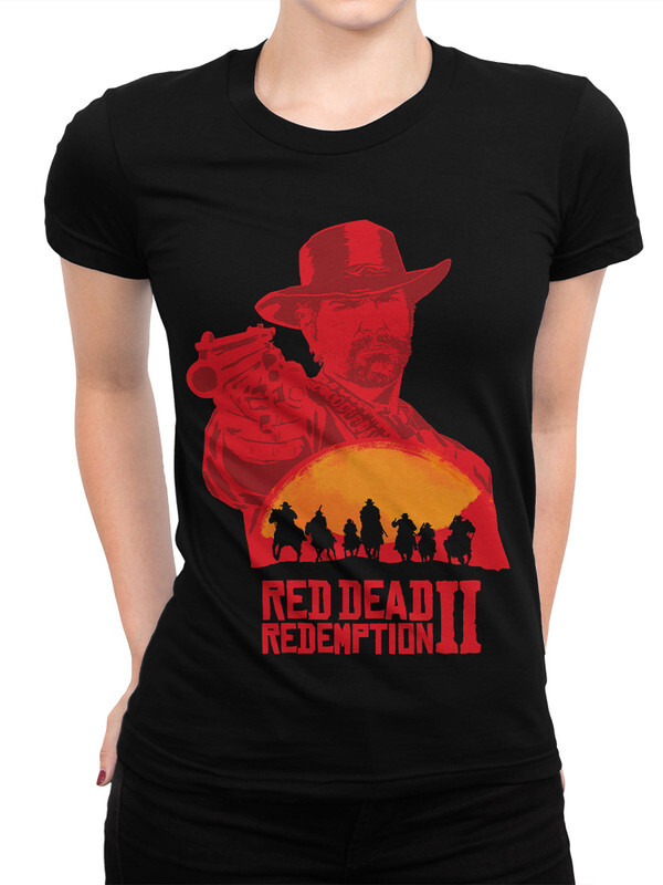 фото Футболка женская design heroes игра red dead redemption черная 2xl