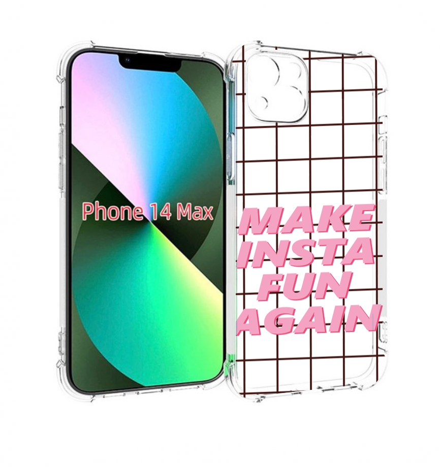 

Чехол MyPads розовая-надпись-про для iPhone 14 Plus (6.7), Прозрачный, Tocco