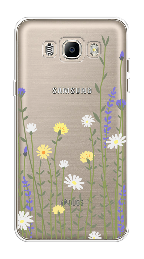 

Чехол на Samsung Galaxy J5 2016 "Ромашка и лаванда", Зеленый;желтый;прозрачный, 22750-1