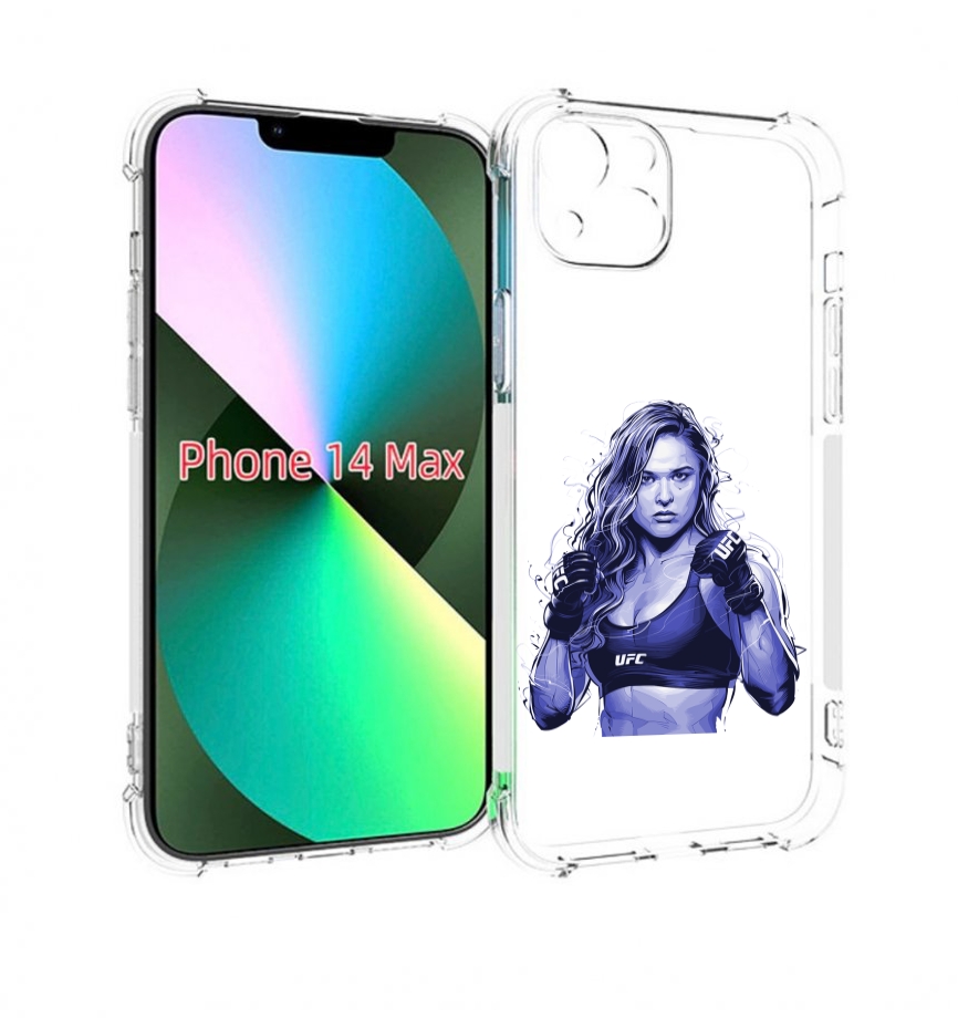 

Чехол MyPads ронда-роузи-юфс для iPhone 14 Plus (6.7), Прозрачный, Tocco
