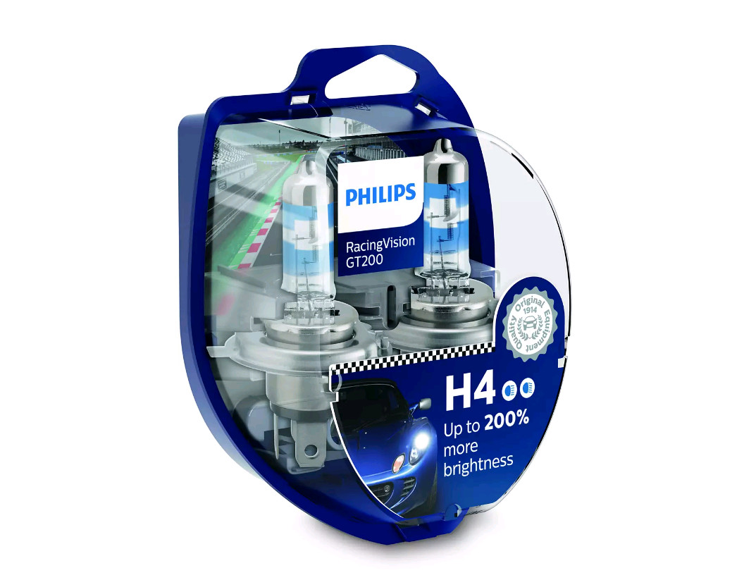 

Лампа 12V H4 +200% PHILIPS RACING VISION комплект