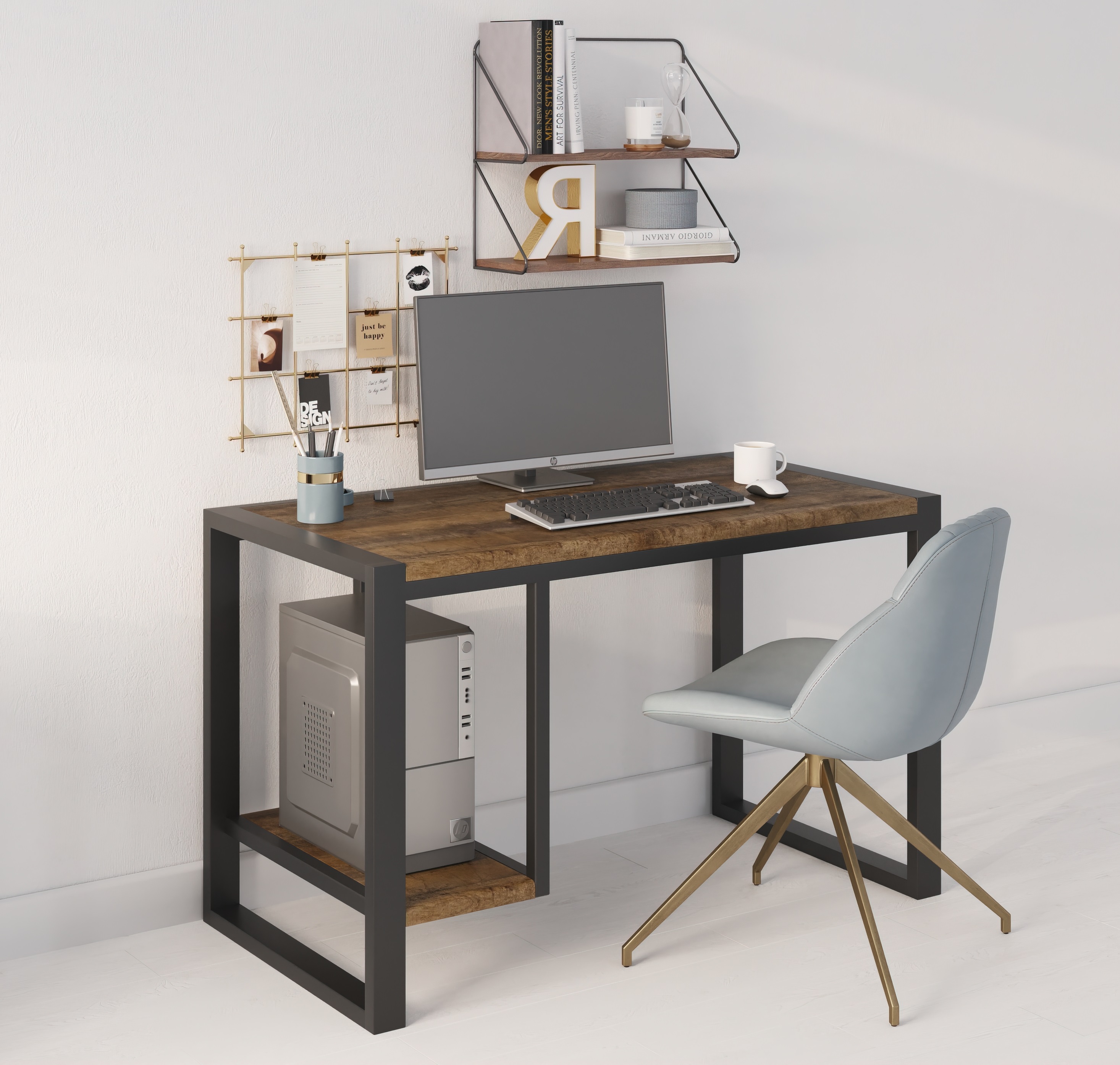 Письменный стол LOFTWELL Modern Plus Transylvania коричневый