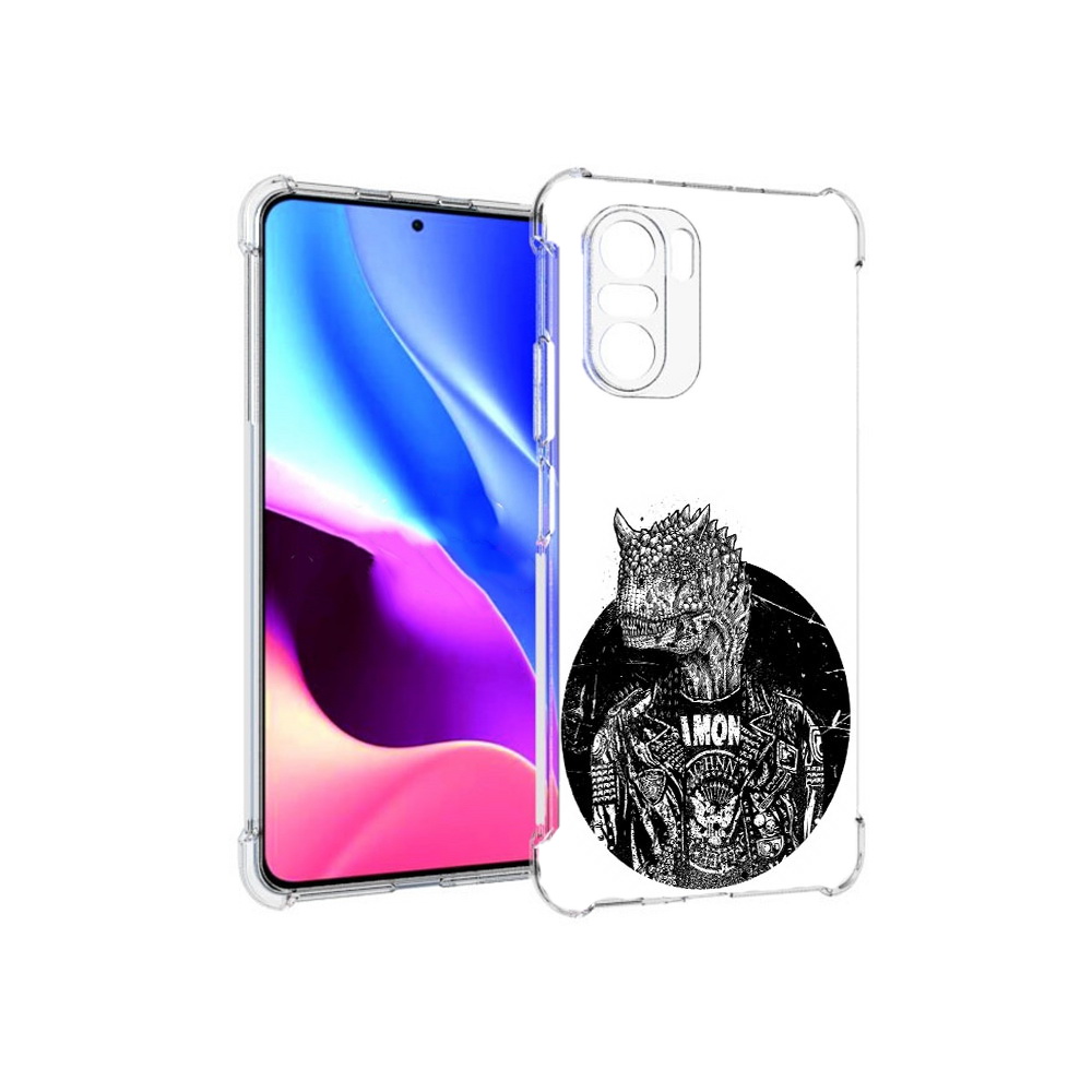 

Чехол MyPads Tocco для Xiaomi Redmi K40 динозавр в куртке (PT158239.260.328), Прозрачный, Tocco