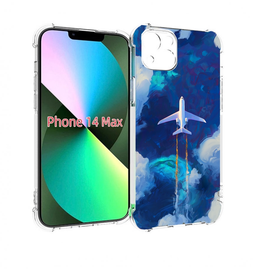 

Чехол MyPads самолет-в-небе-рисунок для iPhone 14 Plus (6.7), Прозрачный, Tocco