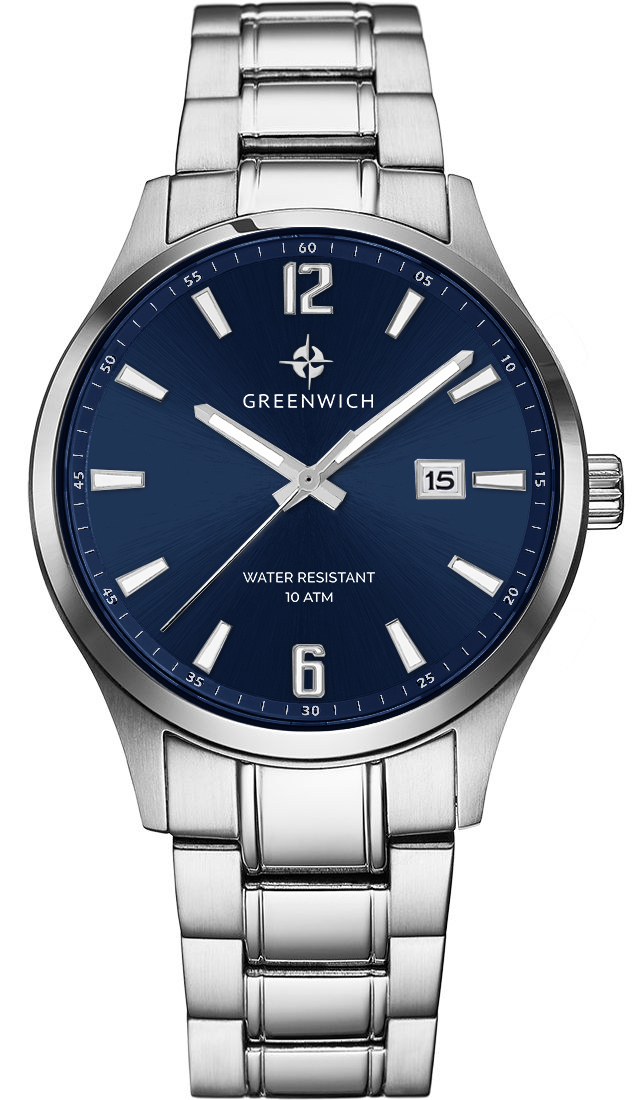 Наручные часы мужские Greenwich GW 051.10.36 серебристые