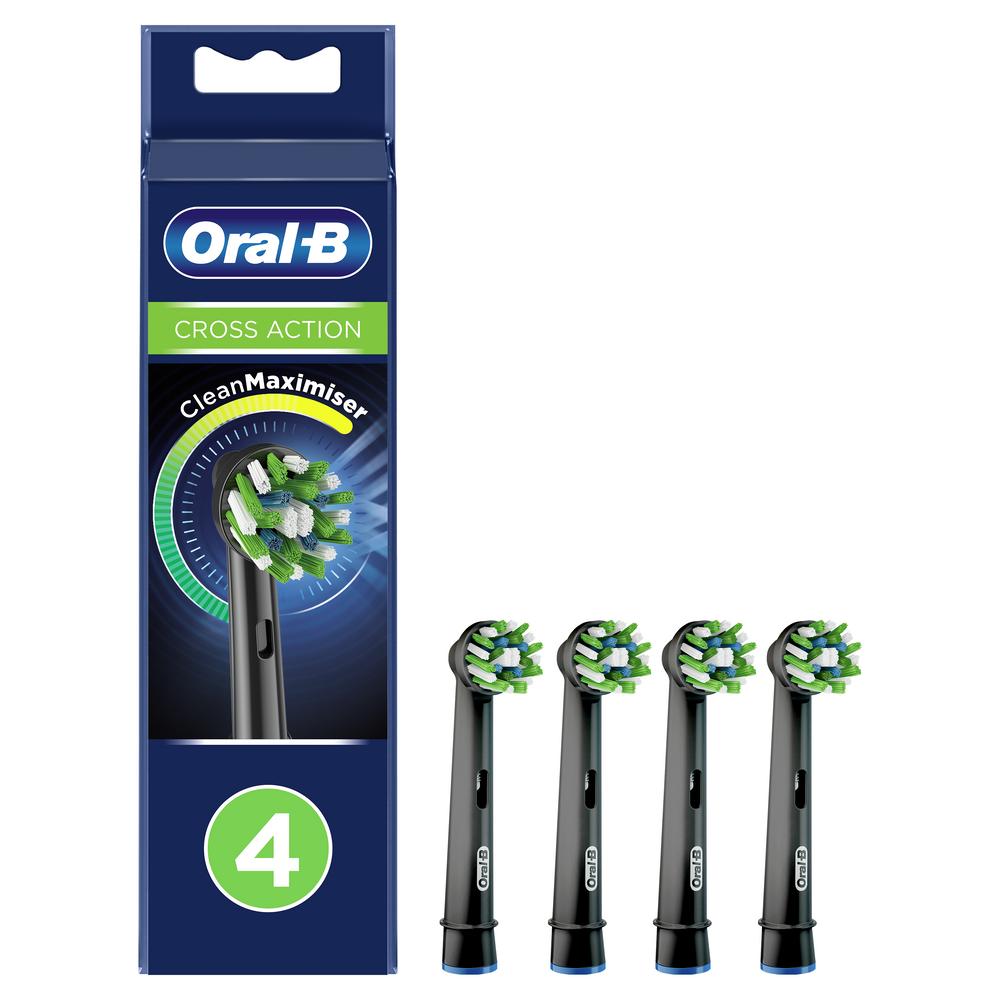 фото Насадки для зубной щетки oral-b eb50brb crossaction black 4 шт