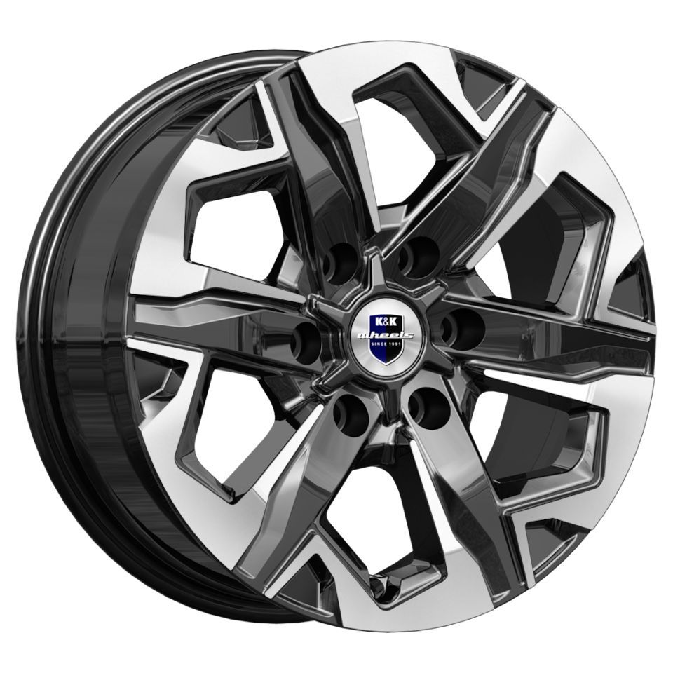 

Колесный диск 7,5X17/6X139,7 Et42 D75,1 Тейт (Кс1050) Алмаз Черный K&K арт. WHS522527, Тейт