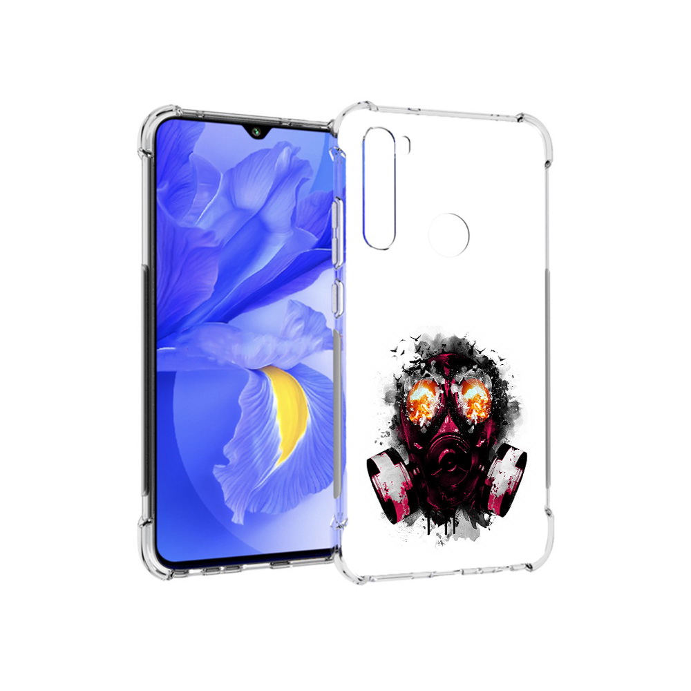 

Чехол MyPads Tocco для Xiaomi Redmi Note 8T красный противогаз (PT140720.278.412), Прозрачный, Tocco