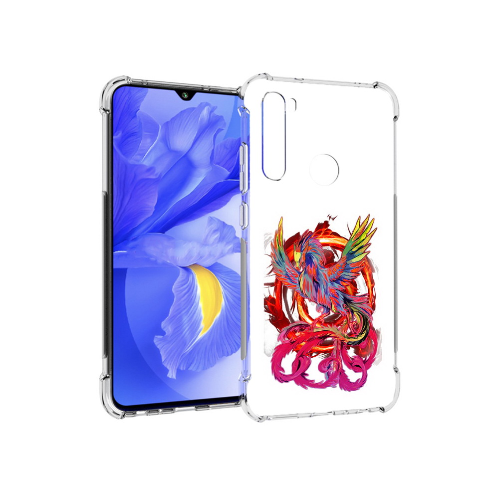 

Чехол MyPads Tocco для Xiaomi Redmi Note 8T красочный феникс (PT140720.278.414), Прозрачный, Tocco