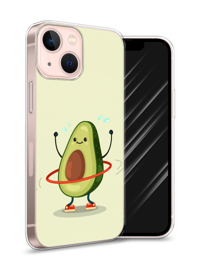 

Чехол Awog на Apple iPhone 13 mini / Айфон 13 mini "Авокадо с обручем", Разноцветный, 14150-10