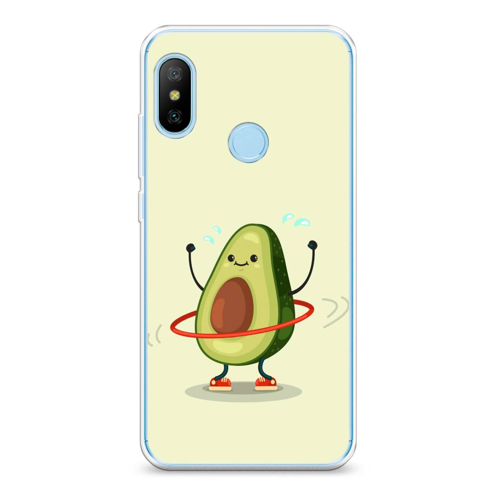 

Чехол Awog на Xiaomi Mi A2 Lite "Авокадо с обручем", Разноцветный, 34250-10