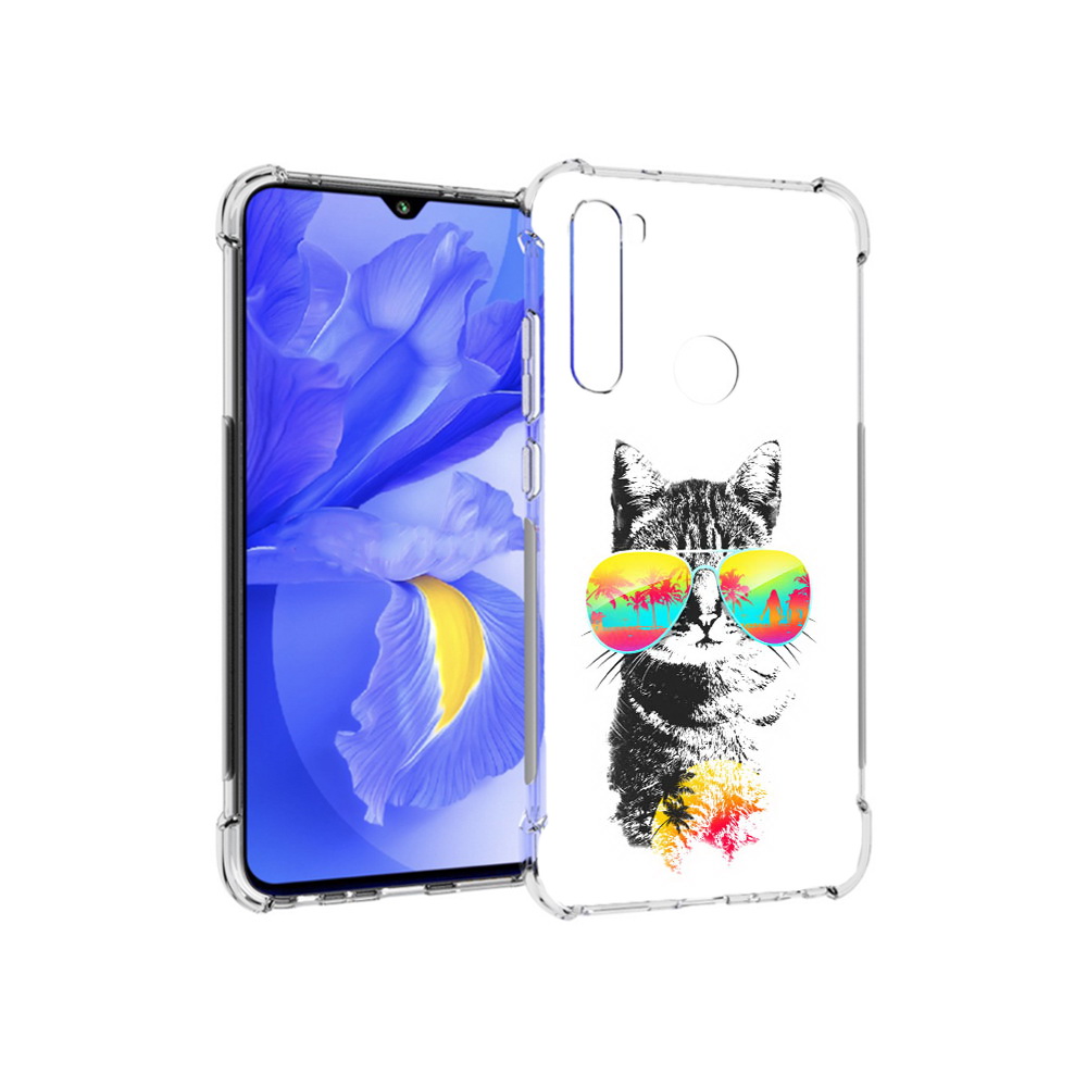 

Чехол MyPads Tocco для Xiaomi Redmi Note 8T крутой кот (PT140720.278.425), Прозрачный, Tocco