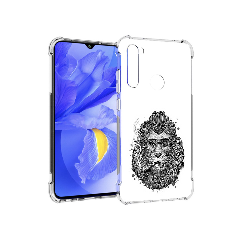 

Чехол MyPads Tocco для Xiaomi Redmi Note 8T курящий лев (PT140720.278.432), Прозрачный, Tocco