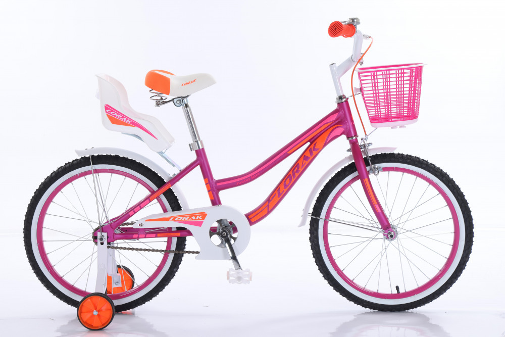 Велосипед детский Lorak 2024 JUNIOR 14 Girl Doll рост 14 98-106 см