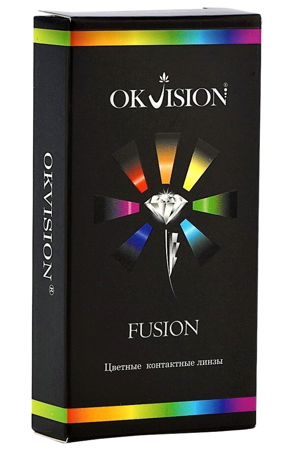 

Цветные линзы OKVision Fusion 3 месяца, -2.50 8.6, Blue 2, 2 шт., Голубые