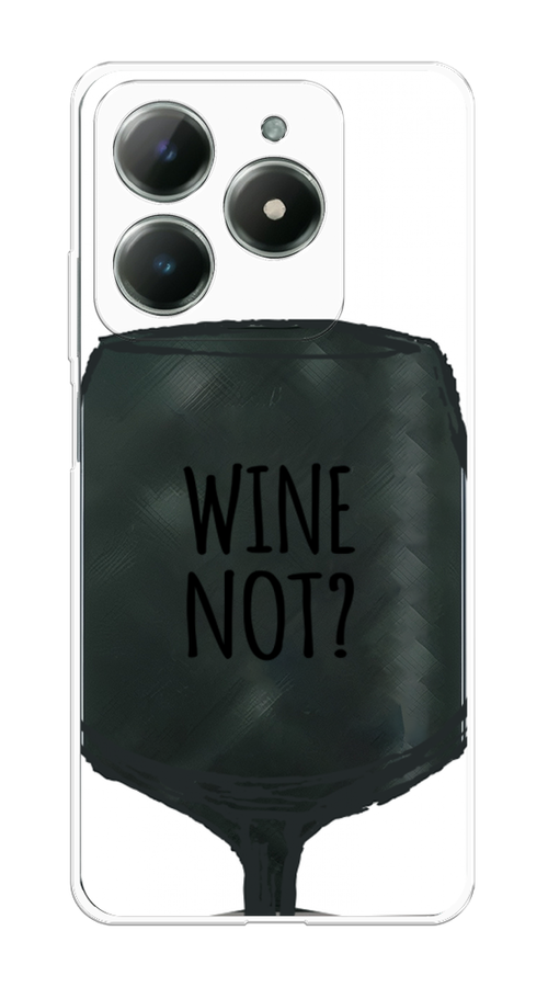 

Чехол на Realme C61 4G (Global) "Wine not white", Белый, 2518050-1