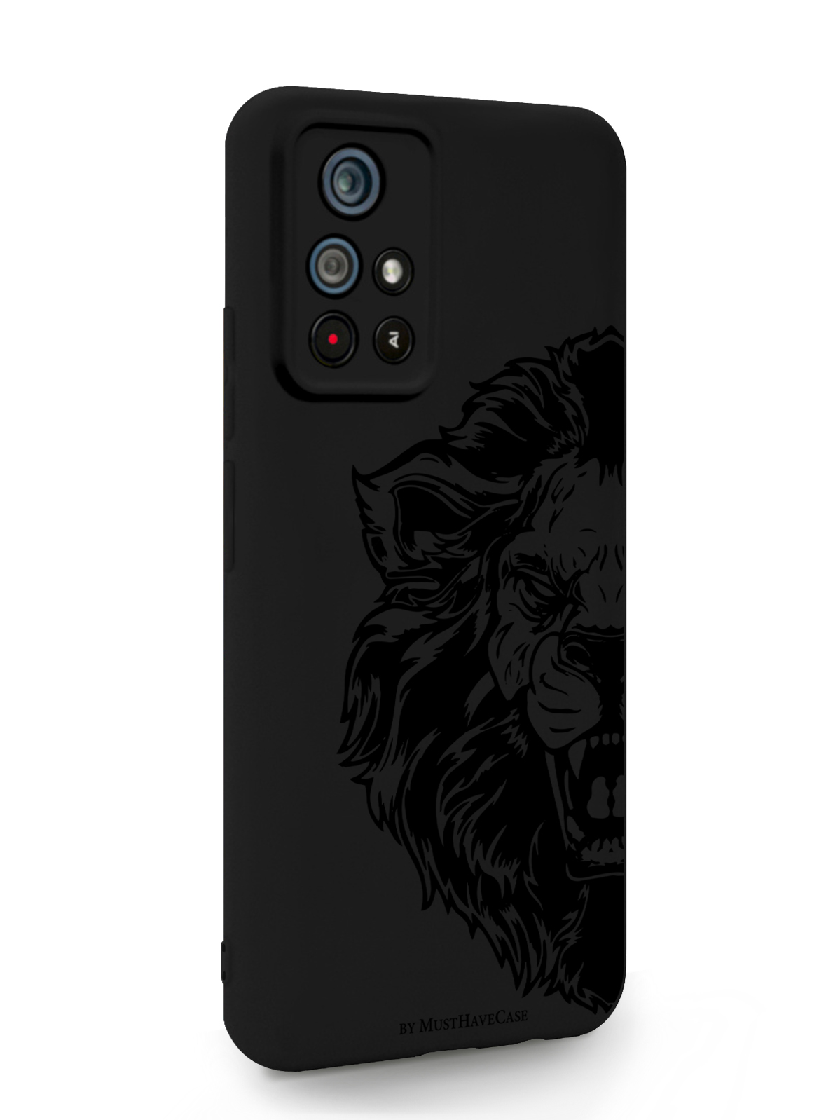 фото Чехол musthavecase для poco m4 pro король лев черный