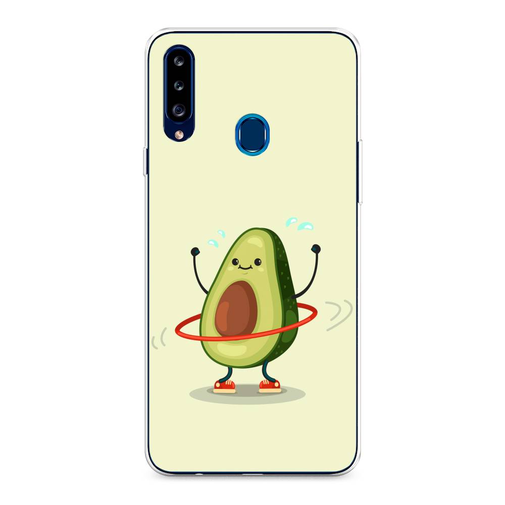 

Чехол Awog на Samsung Galaxy A20s / Самсунг A20s "Авокадо с обручем", Разноцветный, 2100850-10