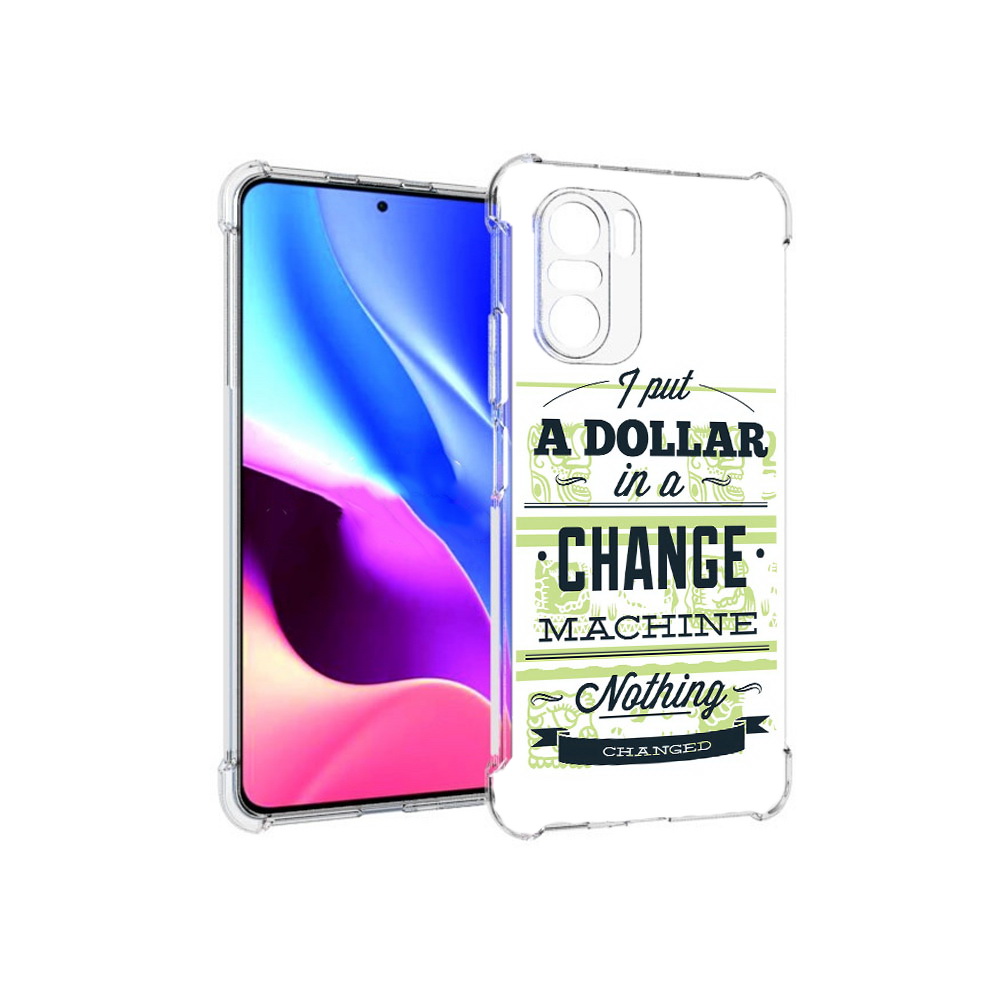 

Чехол MyPads Tocco для Xiaomi Redmi K40 доллар надпись (PT158239.260.336), Прозрачный, Tocco