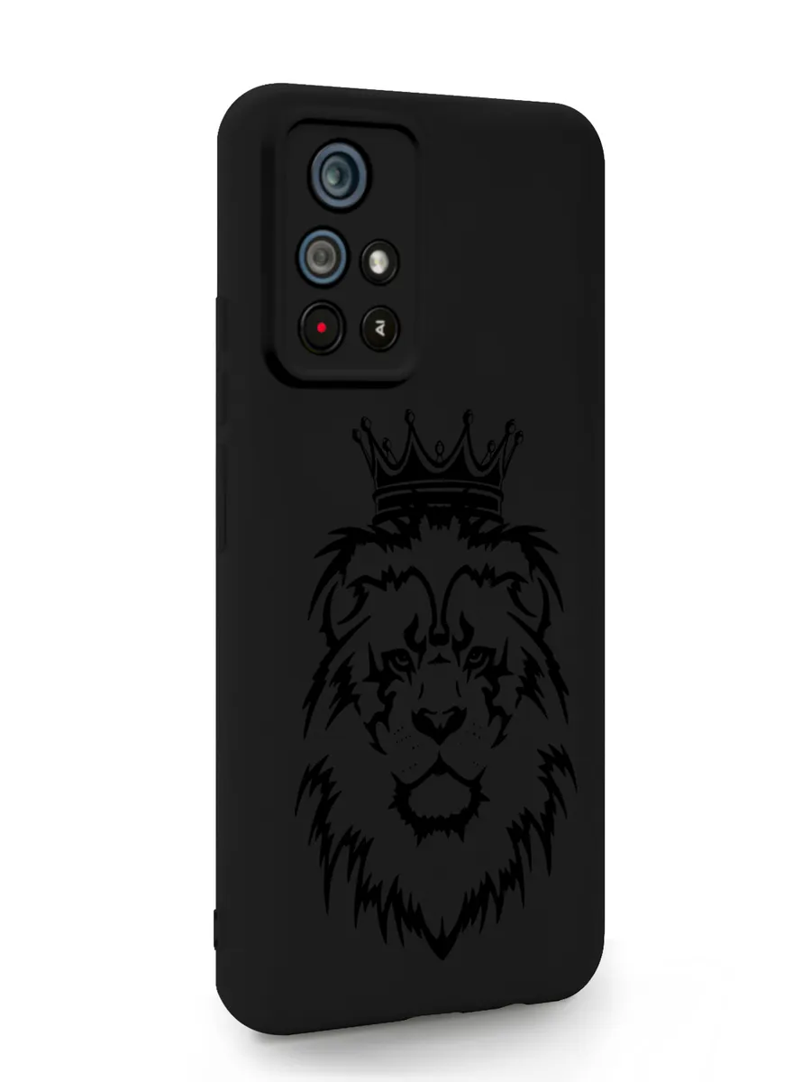 фото Чехол musthavecase для poco m4 pro 5g лев черный