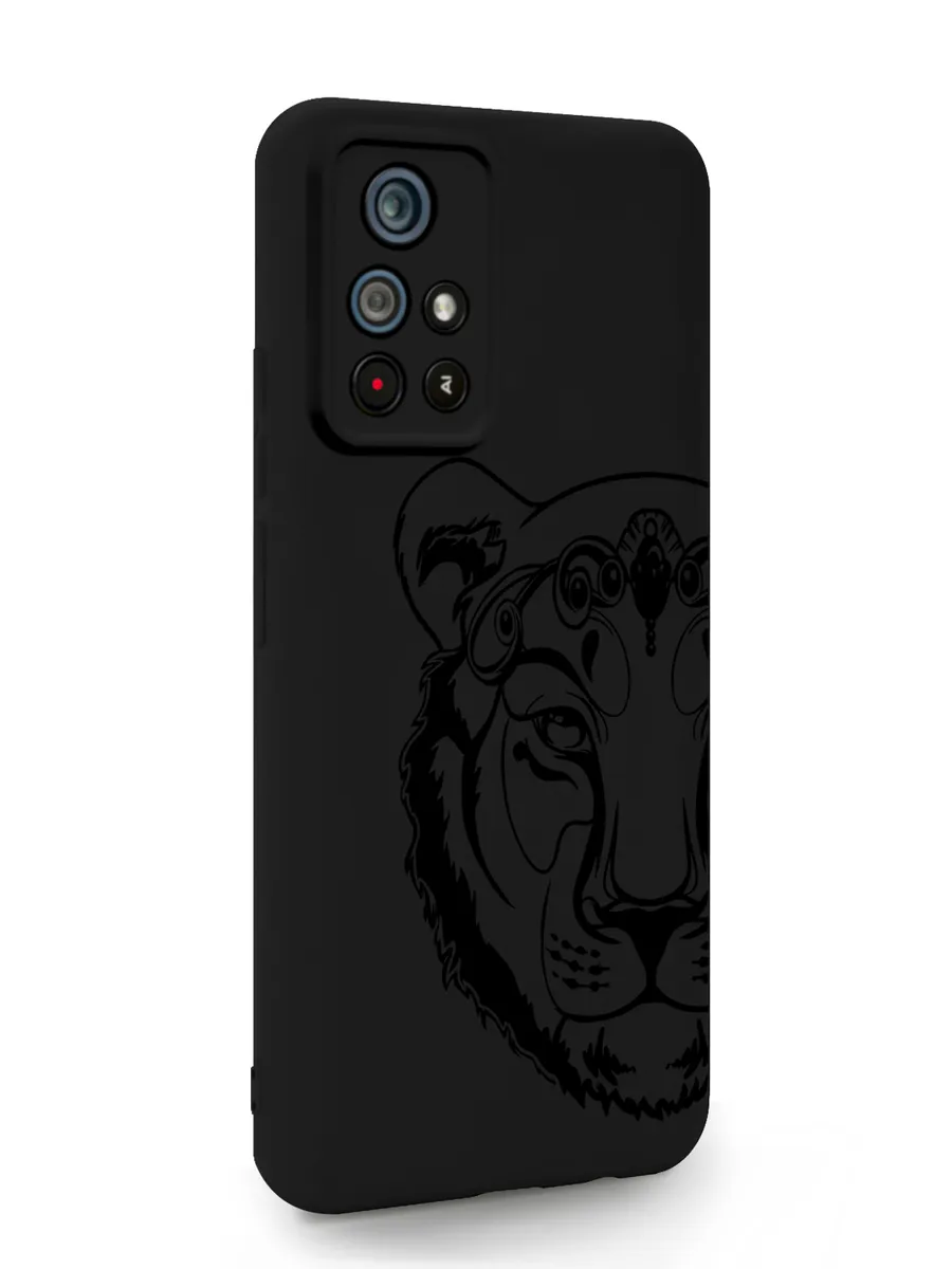 

Чехол MustHaveCase для Poco M4 Pro 5G Львица черный, Poco M4 Pro Львица