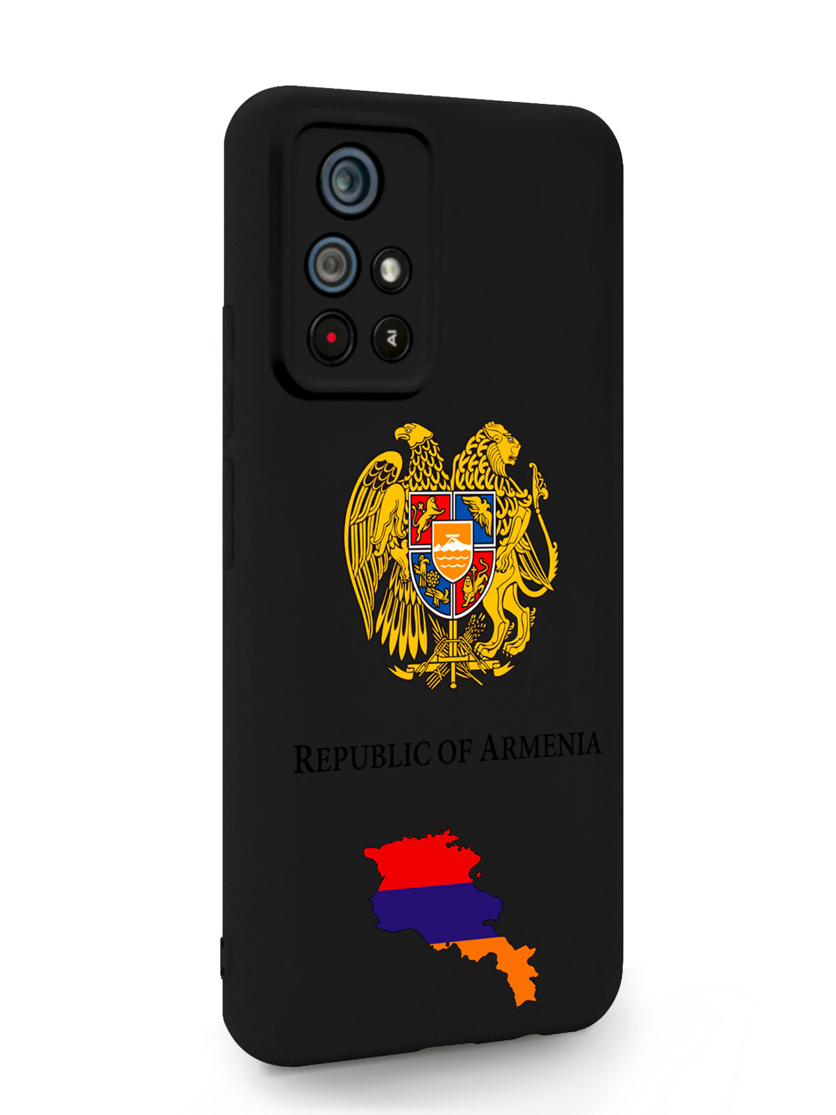 фото Чехол signumcase для poco m4 pro герб армении черный