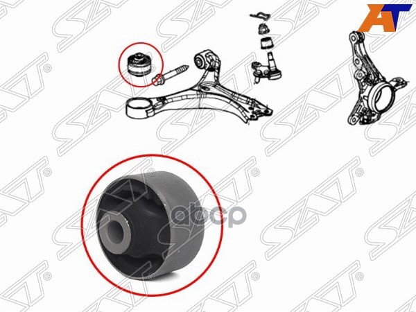 

Sat St-51391-Tr0-A01 Сайлентблок Переднего Нижнего Рычага Передний (Вертик) Honda Civic 12