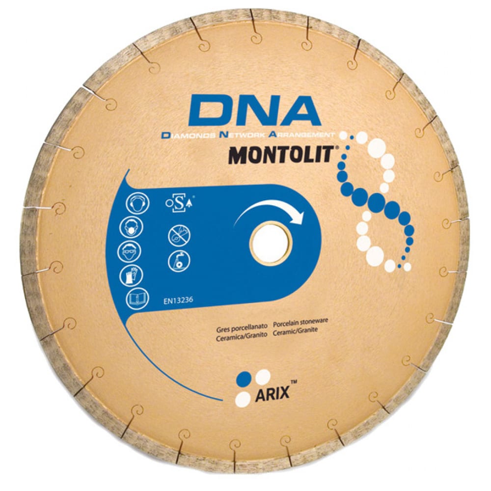 MONTOLIT Диск алмазный SCX250 DNA керамогранита, гранита, твёрдой керамики 250*30/25,4 SCX