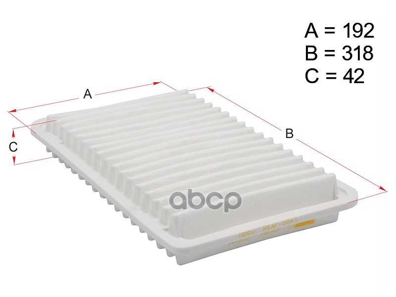 Фильтр Воздушный Toyota Highlander/Kluger/Harrier/Rx330 1/2az/1/3mz01-06 HOSU арт. HSAF004