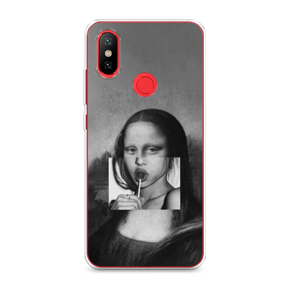 

Чехол Awog на Xiaomi Mi 6X/A2 "Mona Lisa sucking lollipop", Разноцветный, 33350-9