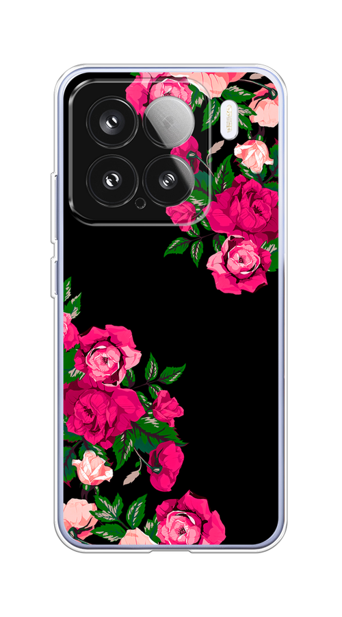 

Чехол на Xiaomi 15 "Розы фуксия", Черный;розовый;зеленый, 323650-1