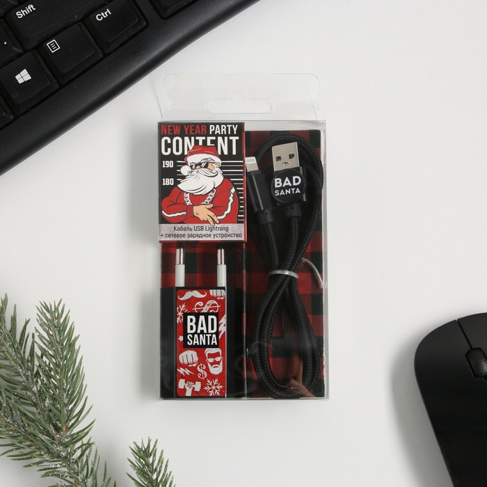 

Блок питания Like me PB-05, с кабелем Lightning, Bad Santa, PB-05, с кабелем Lightning, Bad Santa