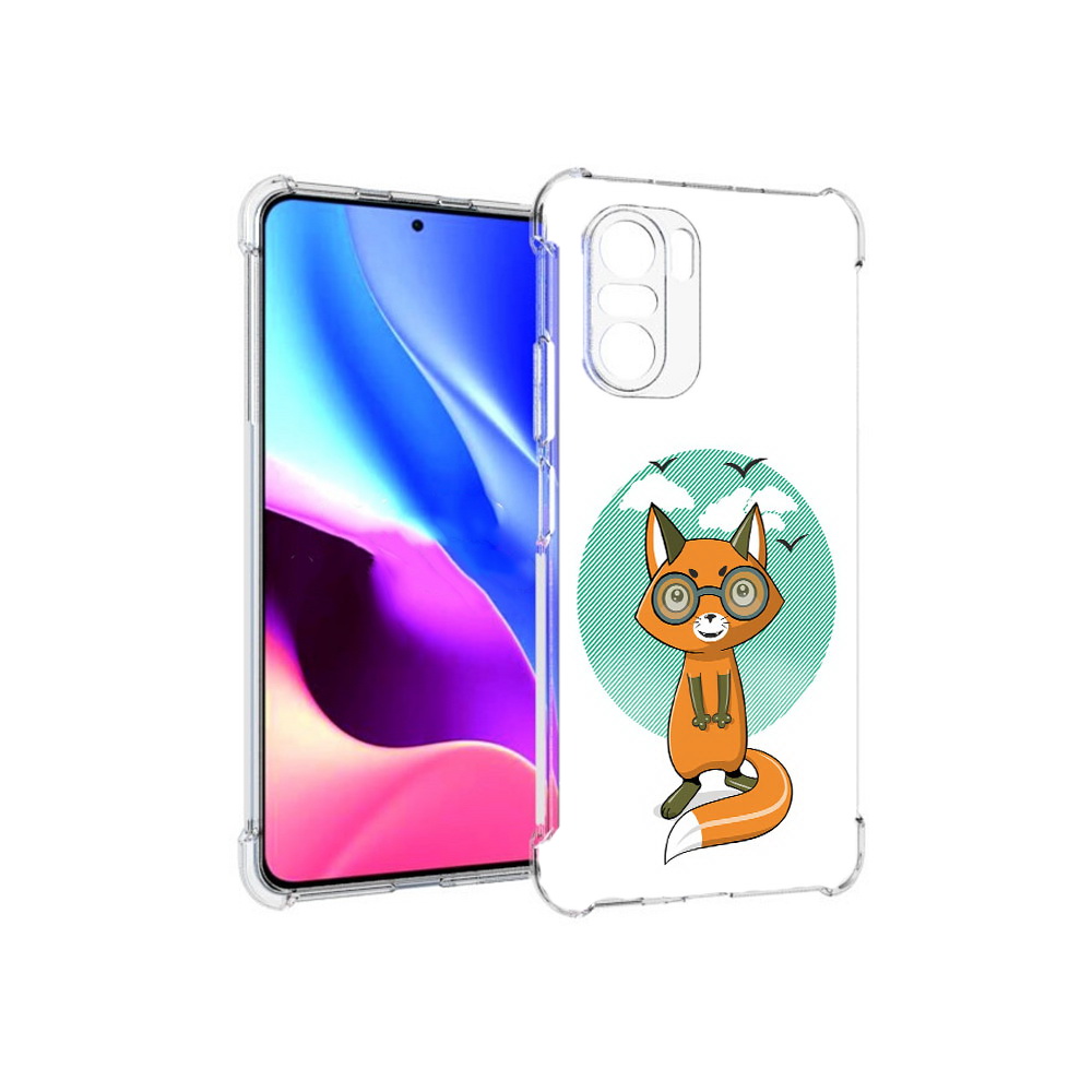 

Чехол MyPads Tocco для Xiaomi Redmi K40 задумчивая лиса (PT158239.260.348), Прозрачный, Tocco