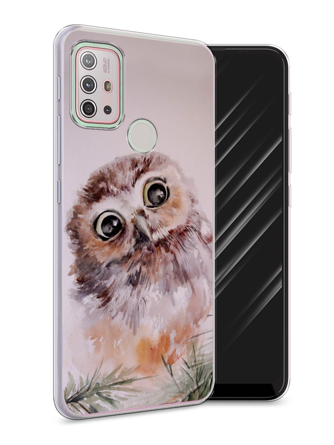 

Чехол Awog на Lenovo K13 Note/Motorola Moto G10/G20/G30 "Сова на розовом", Разноцветный, 242150-1