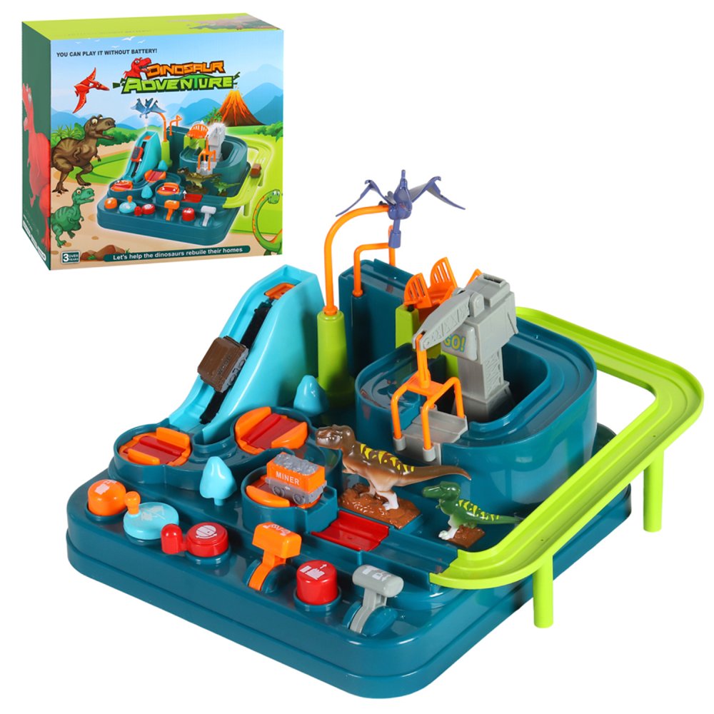 фото Развивающая игрушка компания друзей трек с динозаврами зеленый, jb0404225. smart baby