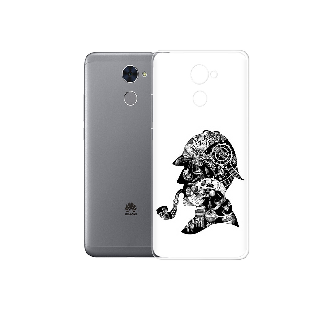 

Чехол MyPads Tocco для Huawei Enjoy 7 Plus мужчина с трубкой абстракция (PT74186.70.488), Прозрачный, Tocco