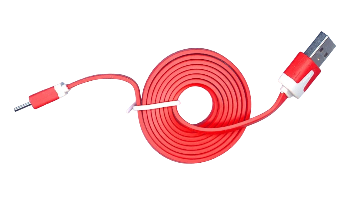 

Плоский кабель Color USB-microUSB 1.0m USB-2.0 Red (Красный)