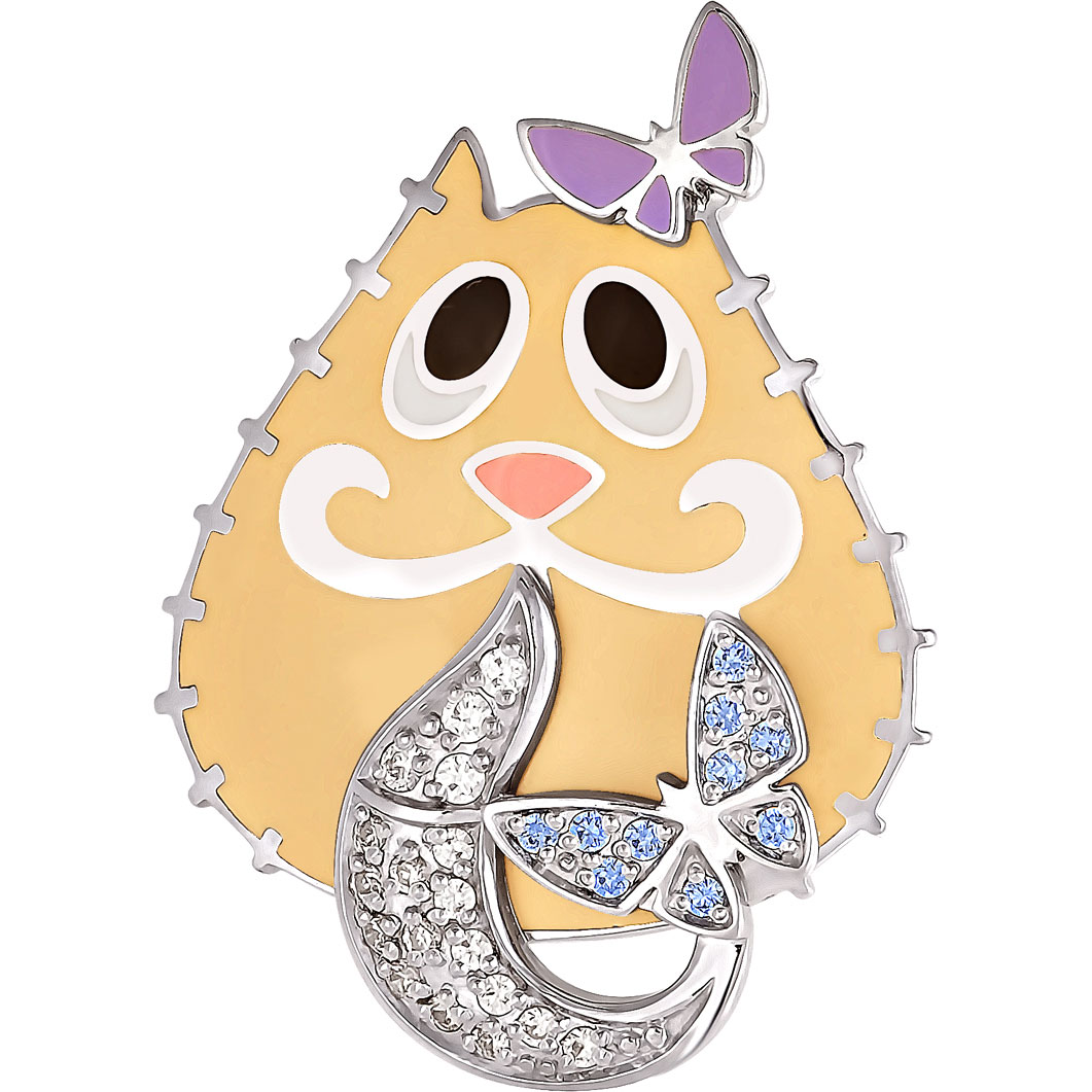 

Брошь из серебра с фианитом swarovski Kabarovsky 5-011-7901, 5-011-7901