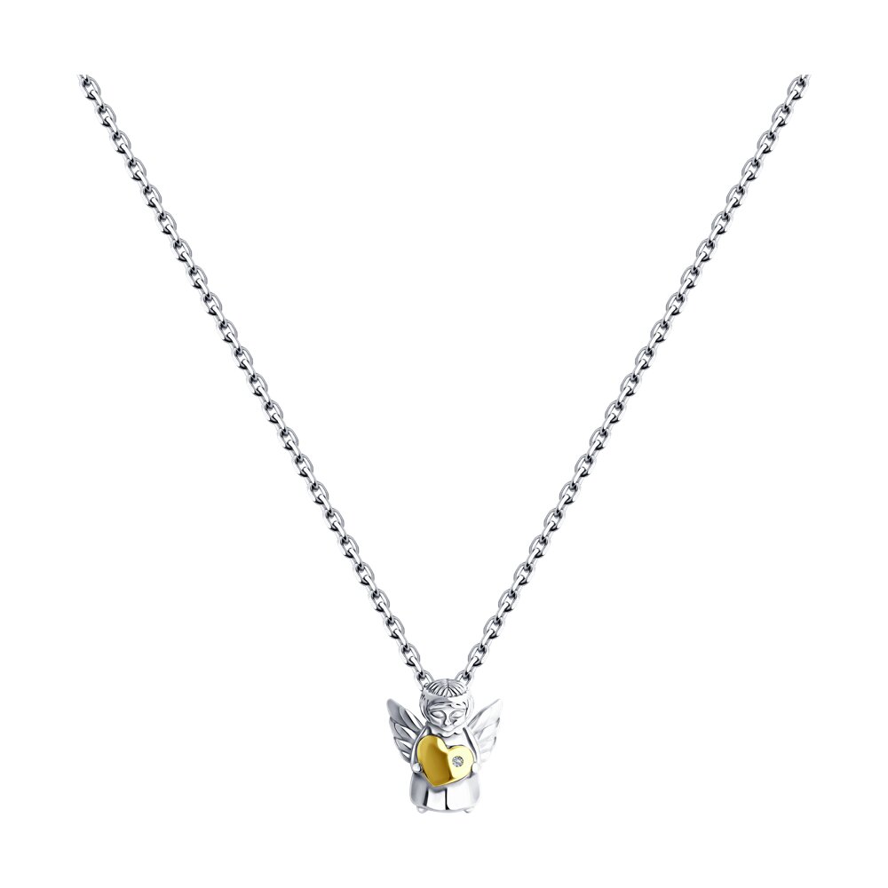 

Колье из серебра 50-55 см SOKOLOV 87070037, бриллиант, 87070037