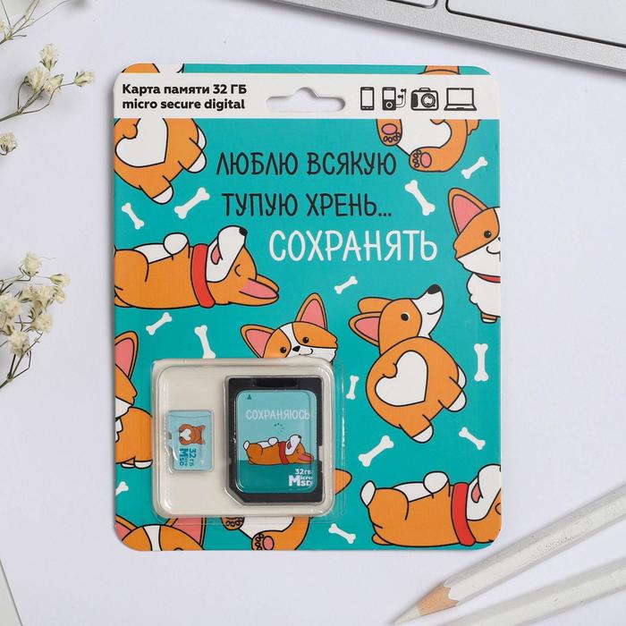 Карта памяти Like me Micro SD 32Гб Корги (1496277)